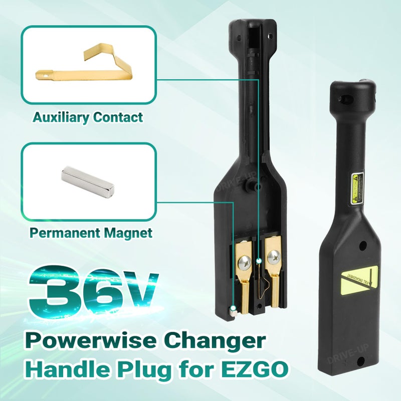 Drive-up 36V Powerwise Charger Receptacle Fit for EZGO Medalist TXT Electric Golf Carts, EZGO 36V Powerwise Charger Handle - Image 3
